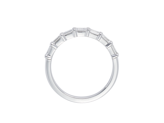 W.07 | Emerald Cut Diamond Wedding Band