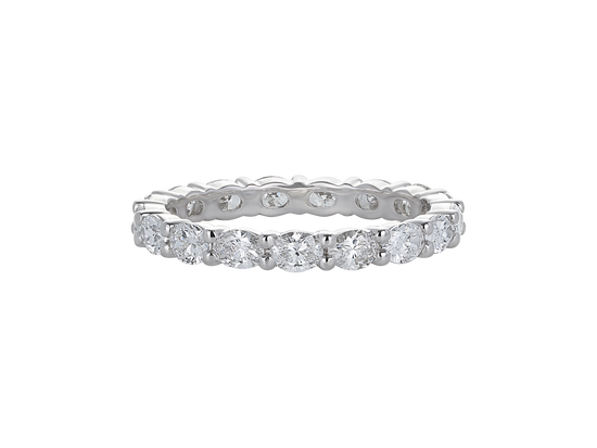 W.10 | Oval Cut Diamond Wedding Band