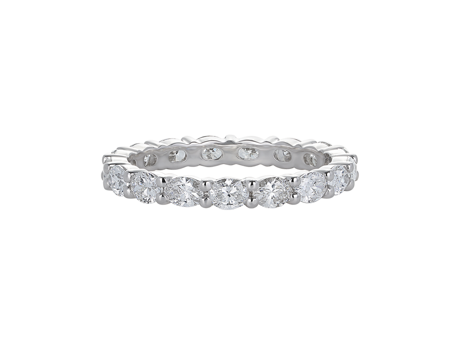 W.10 | Oval Cut Diamond Wedding Band