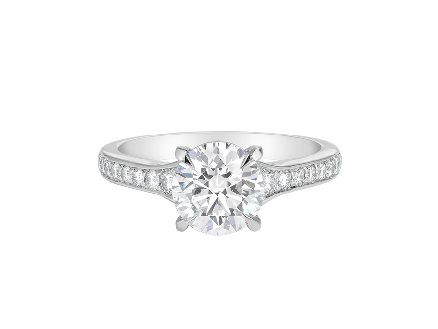 AG.01 | Round Brilliant Cut Diamond Engagement Ring