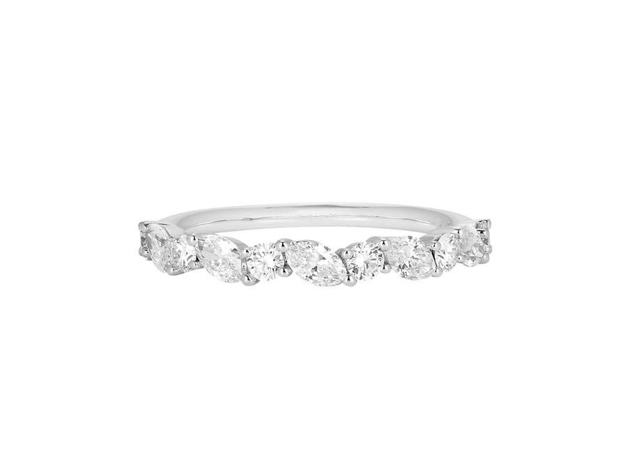 W.12 | Marquise and Round Diamond Wedding Band