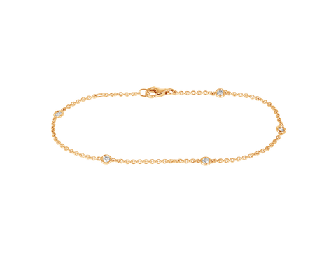 Diamond Chain Bracelet | Rose