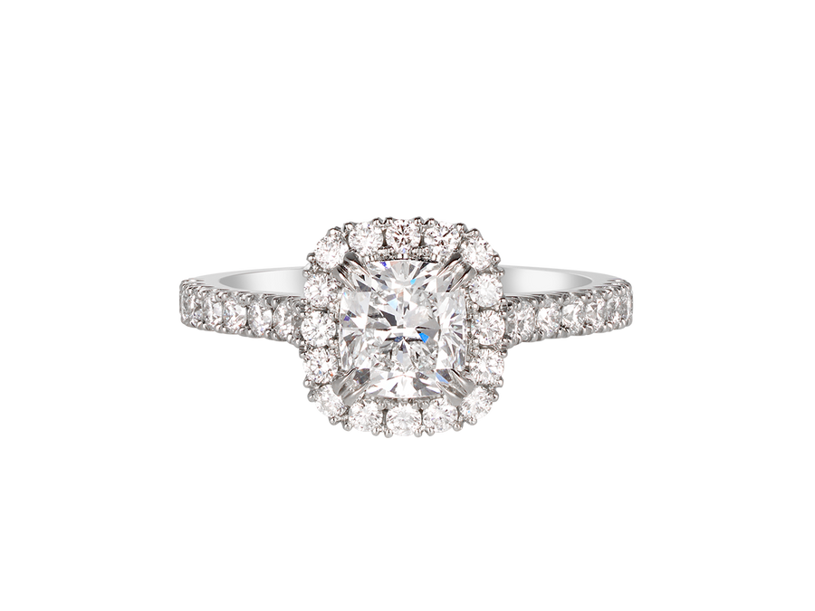 Cushion Cut Diamond Halo