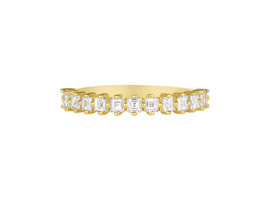 Y.06 | Carré Cut Diamond Wedding Band
