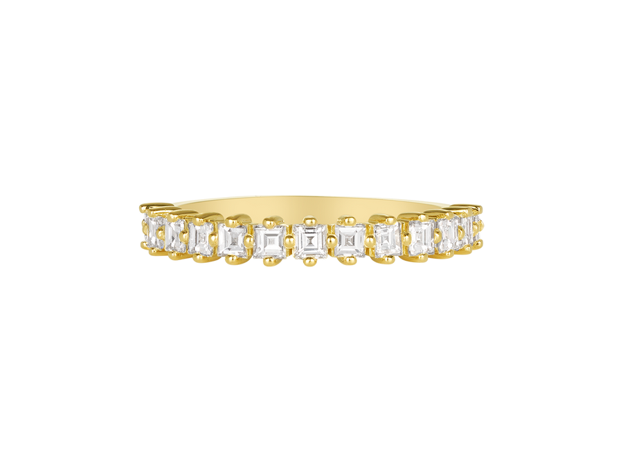 Y.06 | Carré Cut Diamond Wedding Band