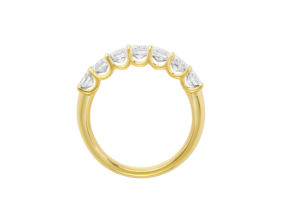 2ct Emerald Cut Diamond Eternity Band in 18ct Gold