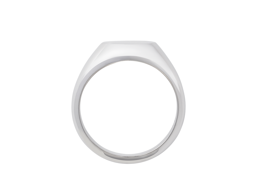 Men's Signet Ring | White