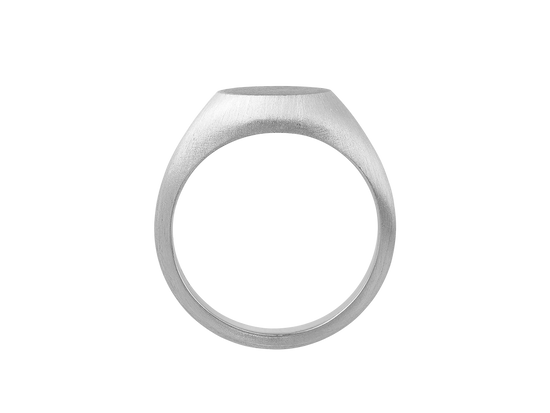 Men's Signet Ring | White